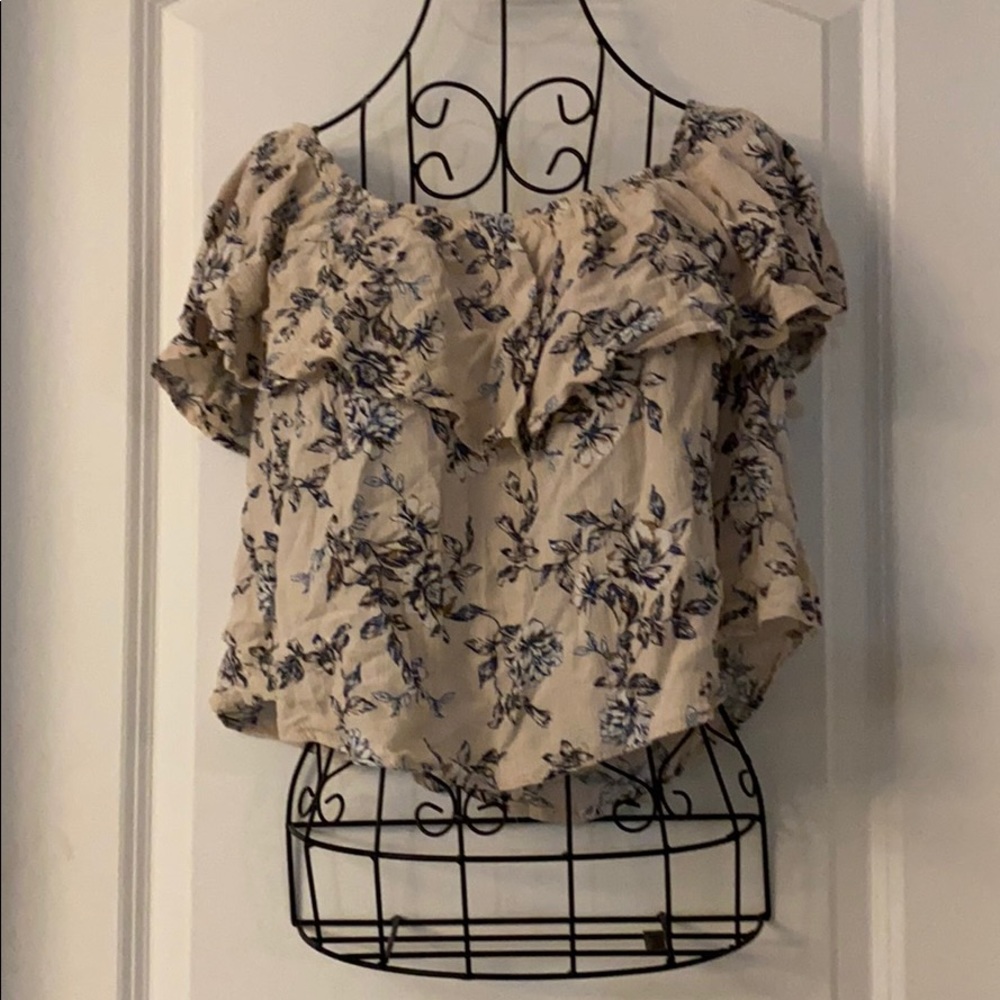 Off the shoulder crop top